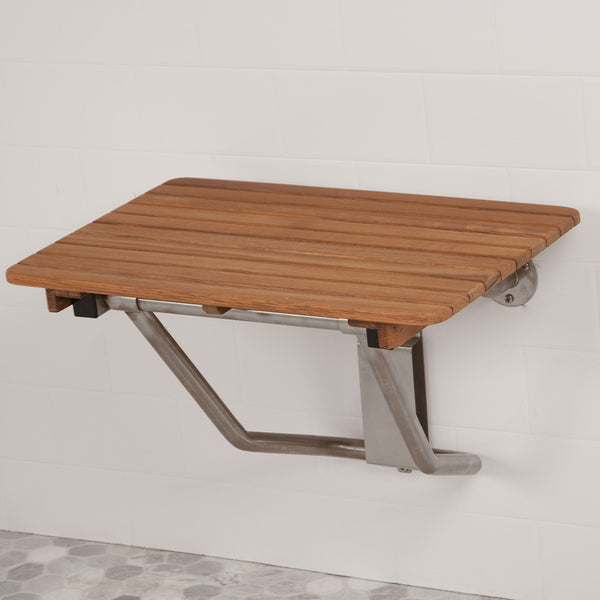 24" Wide Teak ADA Shower Bench Seat