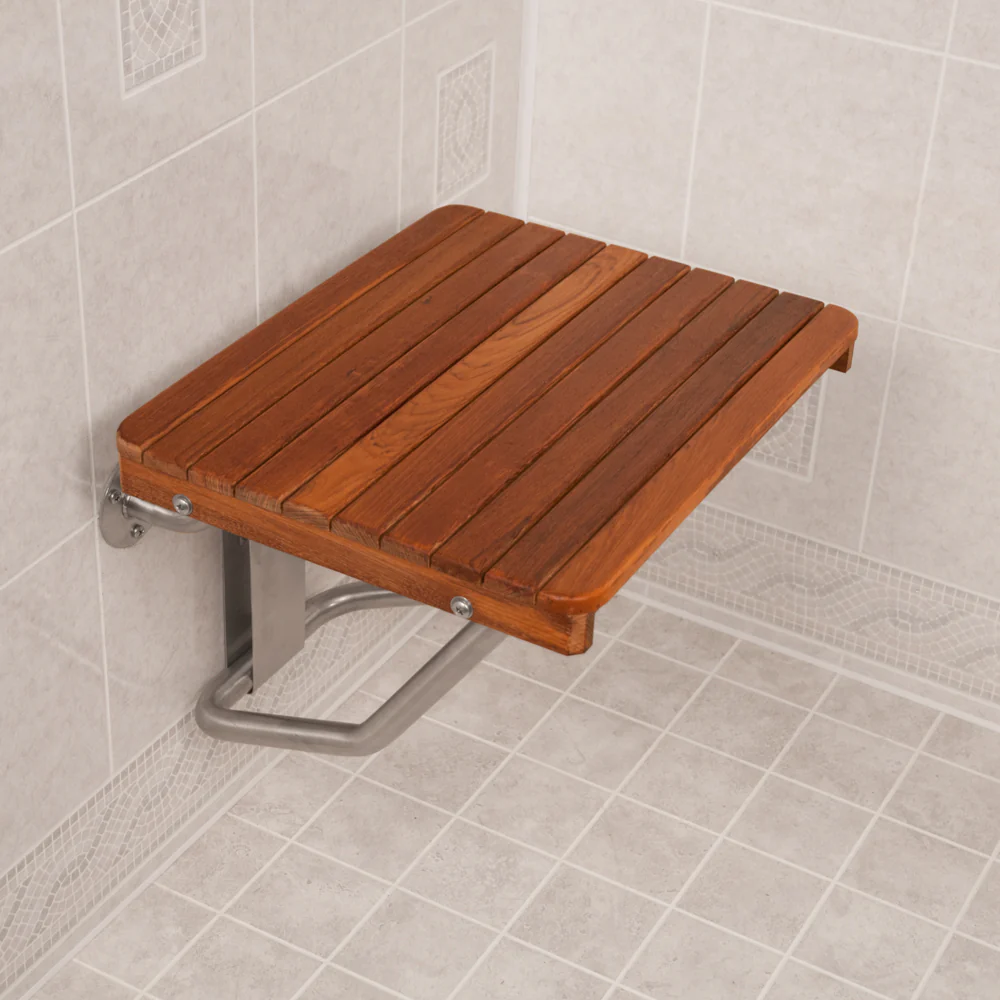 18" Wide Teak ADA Wall Mount Shower Seat Questions & Answers