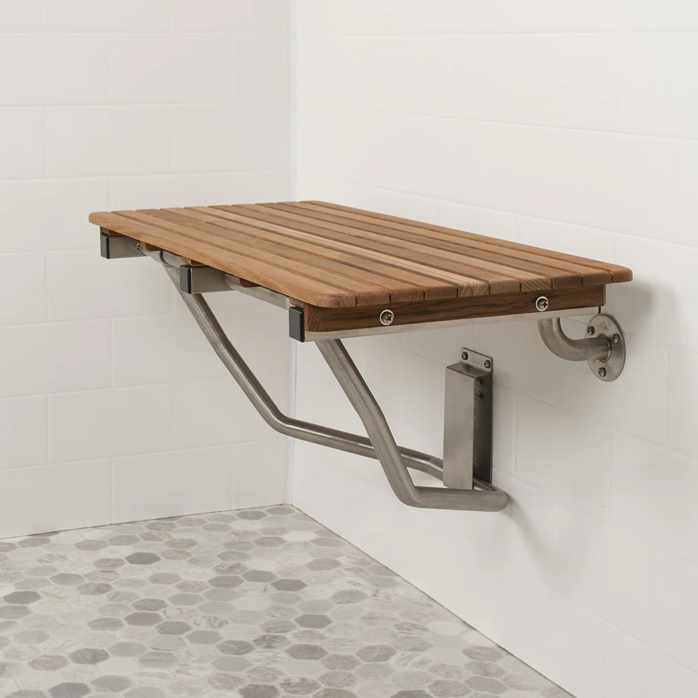 32" Wide Teak ADA Wall Mount Shower Seat Questions & Answers