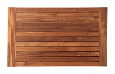 What's the width of the edge on the 30" x 18" Teak Bath Mat with Banded Side Edges?