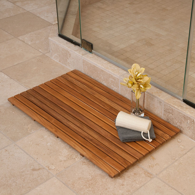 Teak Wood Shower Mats Teak Bath Accessories Teakworks4u