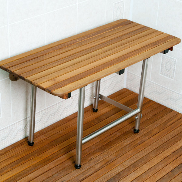 Teak ADA Shower Seats with Legs