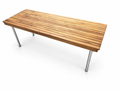Commercial Legged Teak Bench (Multiple Sizes)