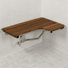 36" wide Left-Hand ADA Compliant Teak Shower Bench 