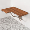 32" Right-Hand ADA Compliant Teak Shower Bench Seat