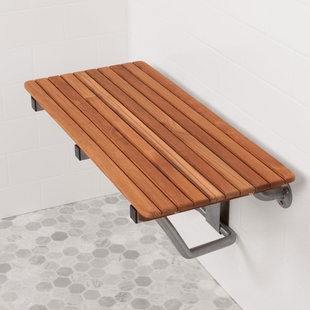 28 Inch Wide Teak ADA Shower Bench Seat Teakworks4u