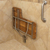 Heavy Duty ADA Compliant Hardware on 36" Right Facing Teak Shower Bench