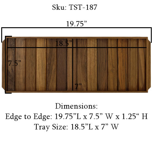 Teak Wood Serving Tray | Bath Tub Caddie | Teakworks4u