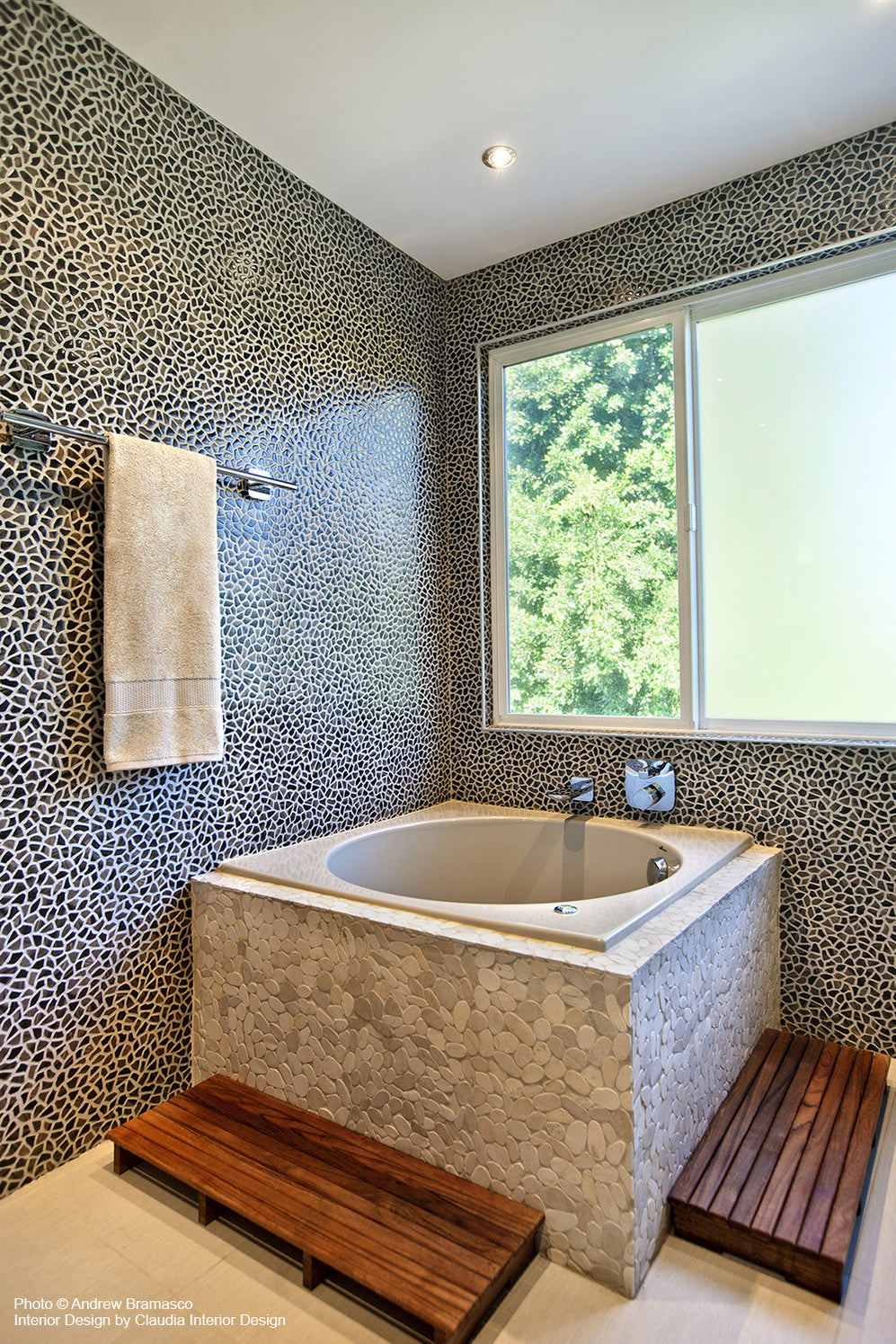 Raised Shower Teak Mat Made in USA Bath Mat Teakworks4u