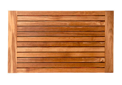 Plantation Teak Mat with Banded Side Edges