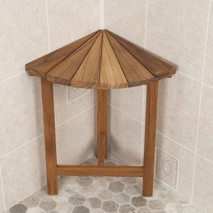 Narrow teak clearance shower bench