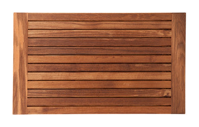 Burmese Teak Mat with Banded Side Edges