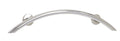 Crescent shaped grab bar with flair.