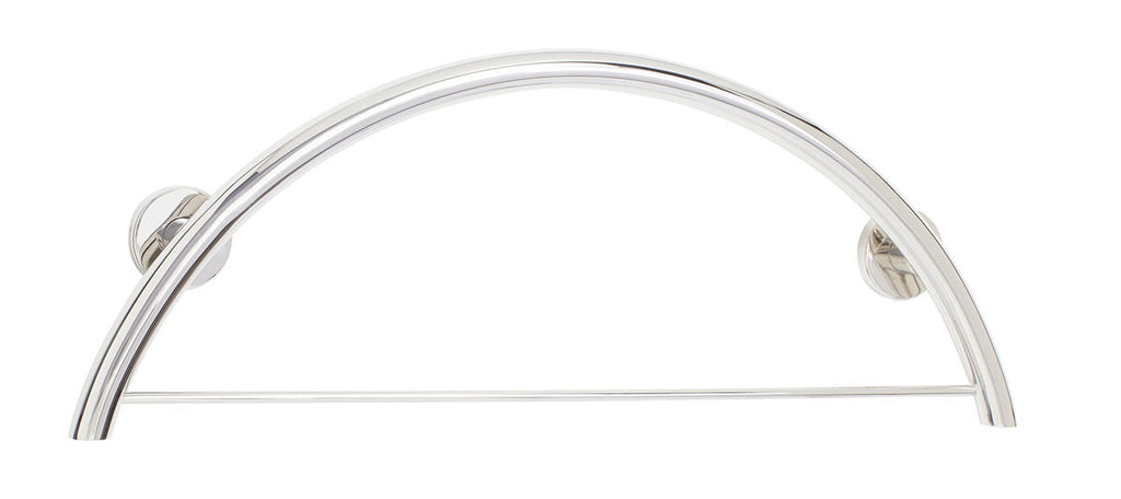 Crescent shape wall mount paper towel holder