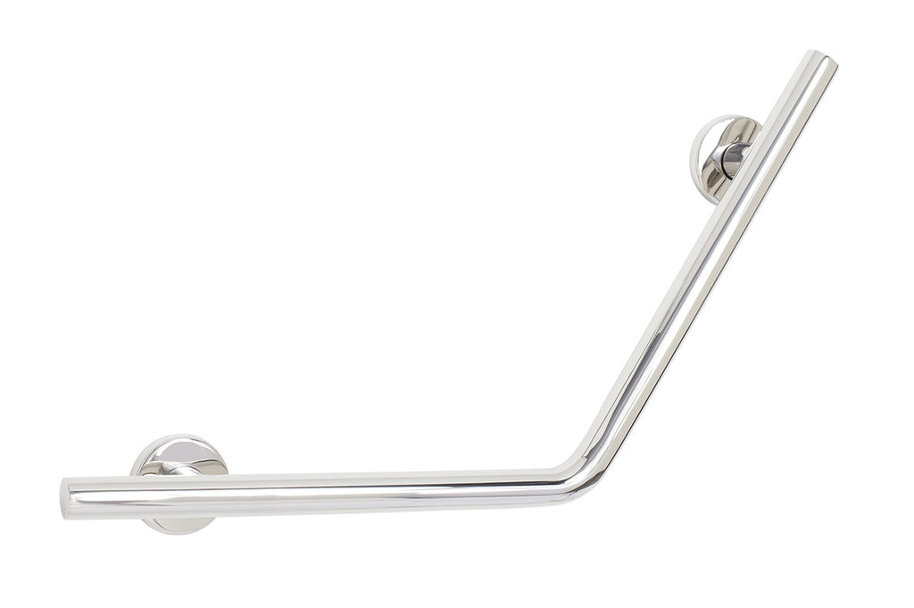 An angled grab bar that will keep you safe in the bath.